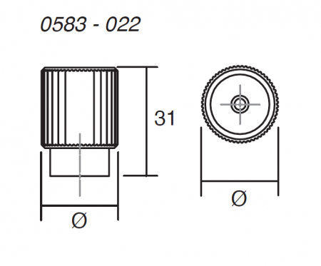 Buton pentru mobila Arpa, finisaj alama intunecata periata, D:22 mm [3]