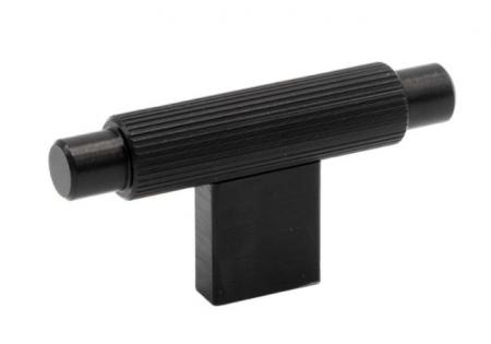 Butoni - Buton pentru mobila Arpa, finisaj negru periat, 70x35 mm