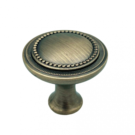 Butoni - Buton pentru mobila Baroc, finisaj alama antichizata periata, D:32 mm