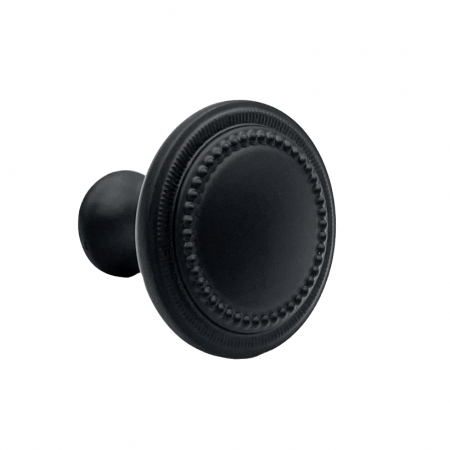 Buton pentru mobila Baroc, finisaj negru mat, D:32 mm [1]