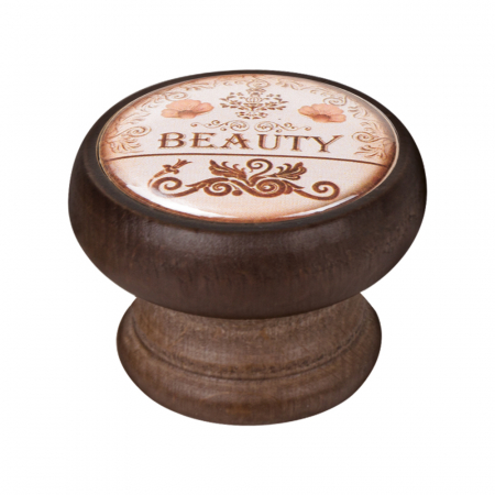 Butoni - Buton pentru mobila, Beauty 450NG30, finisaj nuc, D:40 mm