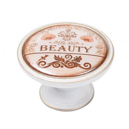 Butoni - Buton pentru mobila, Beauty 550BB30, finisaj bronz patinat, D:37 mm