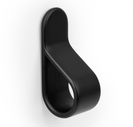 Butoni - Buton pentru mobila Belt, finisaj negru mat, 63.5x22 mm