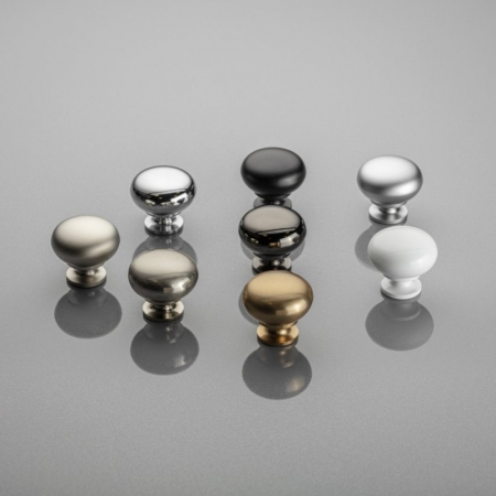 Buton pentru mobila Berga, finisaj negru mat GT, D:32.5 mm [3]