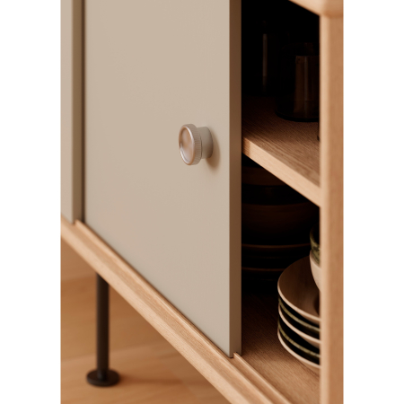 Buton pentru mobila Boto, finisaj nichel lucios, D:45 mm [2]