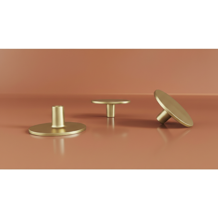 Buton pentru mobila Botone, finisaj auriu, D:40 mm [2]