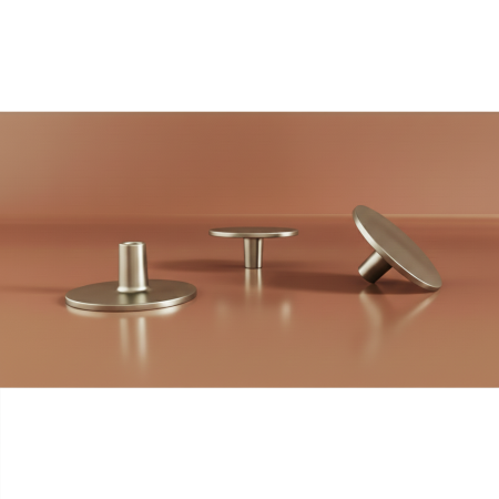 Buton pentru mobila Botone, finisaj nichel satin, D:40 mm [2]