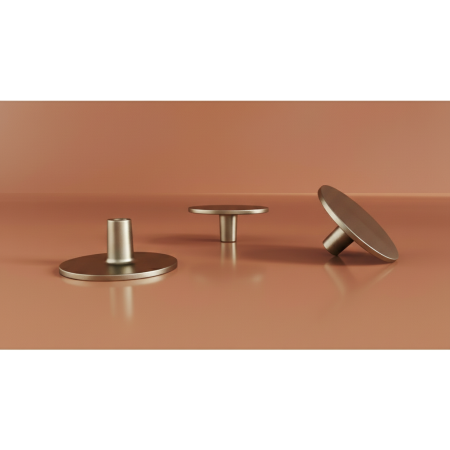 Buton pentru mobila Botone, finisaj nichel velveto, D:40 mm [2]