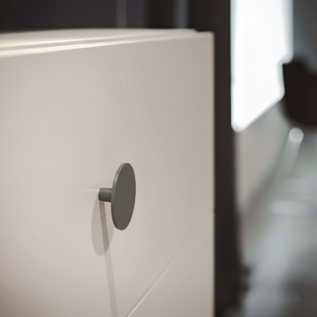 Buton pentru mobila Botone, finisaj quart fumuriu, D:40 mm [3]