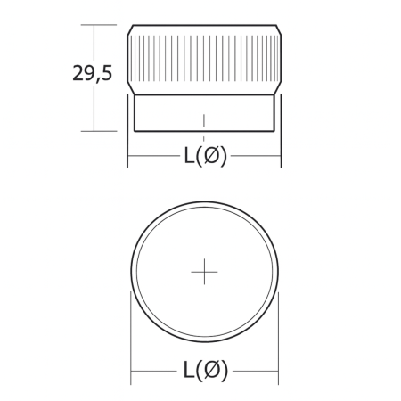 Buton pentru mobila Brooklyn Big, finisaj alama cava periata, D:40 mm [5]