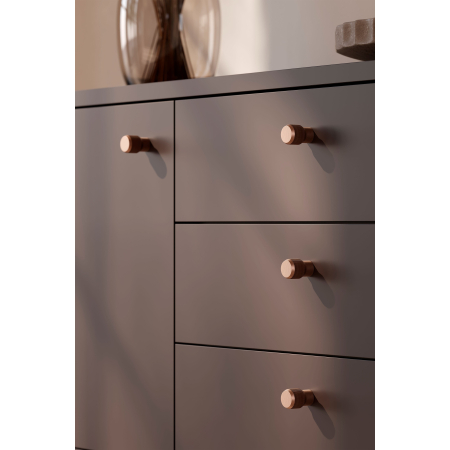 Buton pentru mobila Brooklyn Big, finisaj bronz periat, D:40 mm [7]