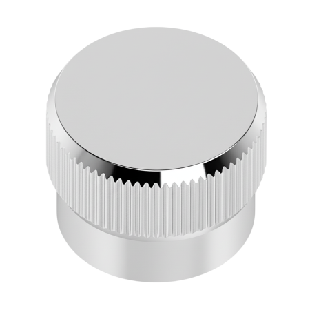Manere pentru mobila - Buton pentru mobila Brooklyn Big, finisaj nichel lucios, D:40 mm