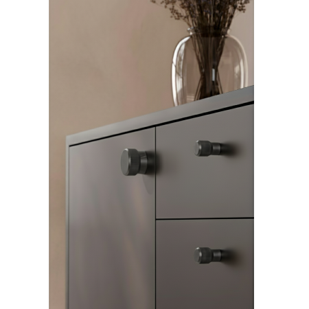 Buton pentru mobila Brooklyn, finisaj negru titan, D:20 mm [4]