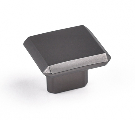 Butoni - Buton pentru mobila Carli, finisaj negru gun metal CB, 16 mm