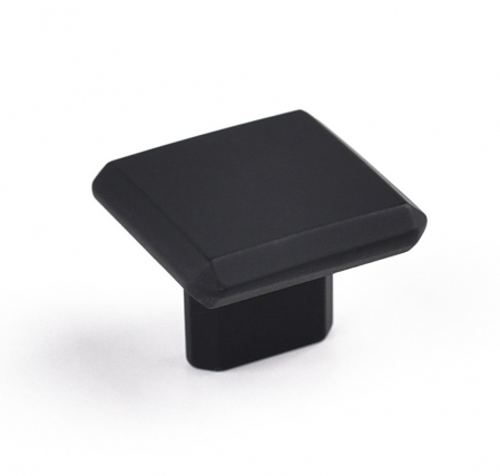 Butoni - Buton pentru mobila Carli, finisaj negru mat CB, 16 mm