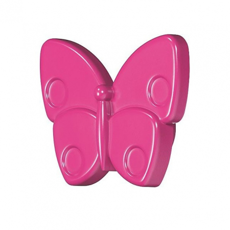 Pentru copii - Buton pentru mobila Caronia, finisaj fucsia, 70x53 mm