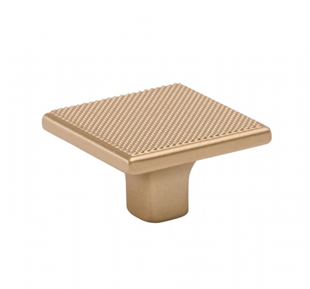 Butoni - Buton patrat pentru mobila Carter, finisaj auriu mat, 35x35 mm