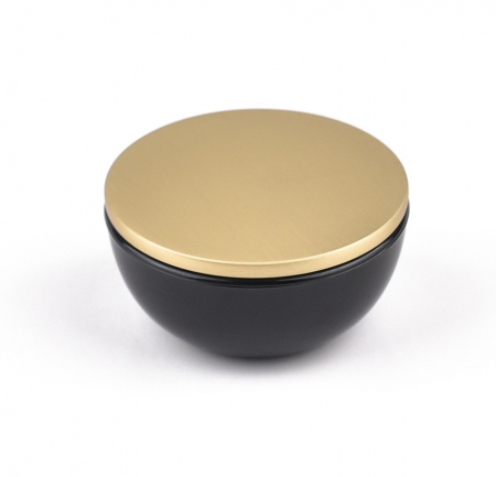 Mânere pentru mobilă - Buton pentru mobila Colin, finisaj alama satin CB, Ø 50 mm