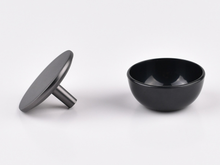 Buton pentru mobila Colin, finisaj negru gun metal CB, Ø 50 mm [2]