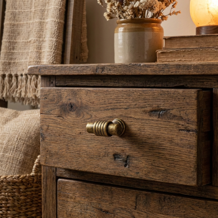 ​​​​​​​Buton pentru mobila Cruz, finisaj bronz oxidat, 32x30 mm [2]