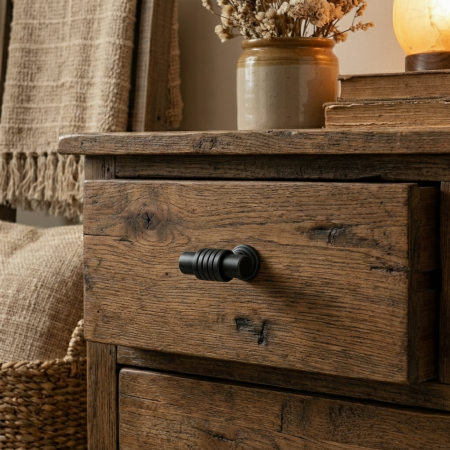 Buton pentru mobila Cruz, finisaj negru mat [3]