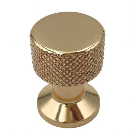 Buton pentru mobila Demir, finisaj aur lacuit CB, Ø:22 mm [1]