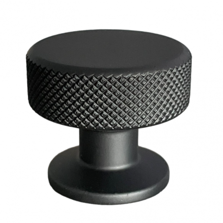 Butoni - Buton pentru mobila Demir, finisaj negru mat CB, Ø:35 mm