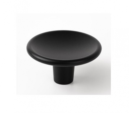 Buton pentru mobila Disc Zamak, finisaj negru mat, D 38 mm [3]
