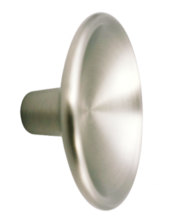 Manere si butoni - Buton pentru mobila Disc Zamak, finisaj nichel periat, D 38 mm