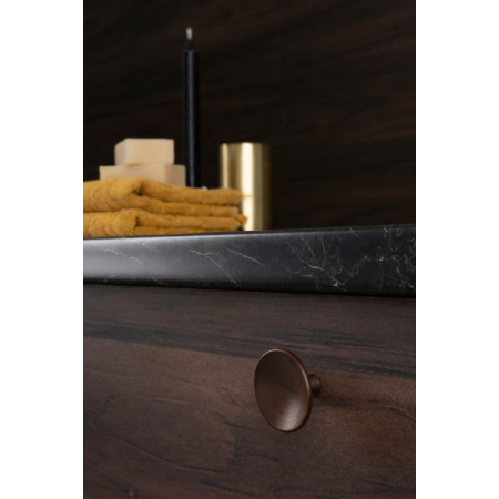 Buton pentru mobila Disc Zamak, finisaj bronz periat, D:50 mm [2]