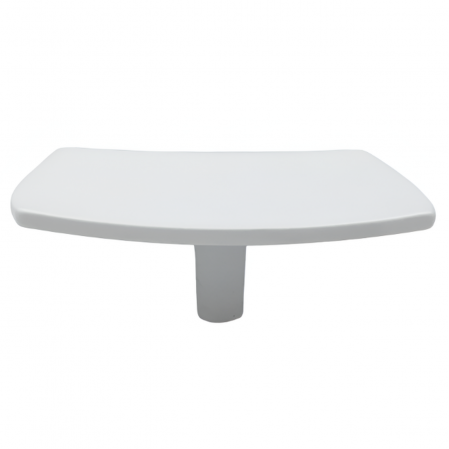 Buton pentru mobila Donau, finisaj alb, 67x67 mm [2]