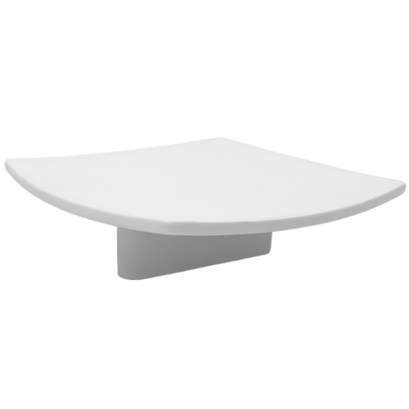 Butoni - Buton pentru mobila Donau, finisaj alb, 67x67 mm