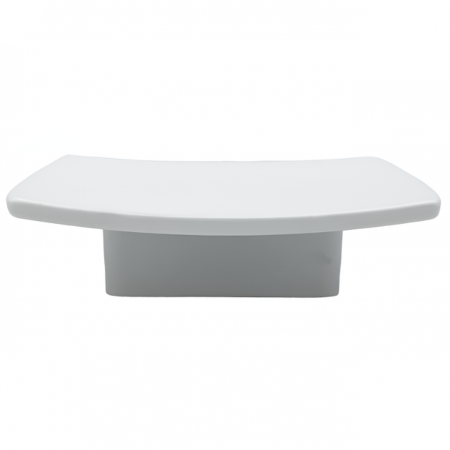 Buton pentru mobila Donau, finisaj alb, 67x67 mm [1]