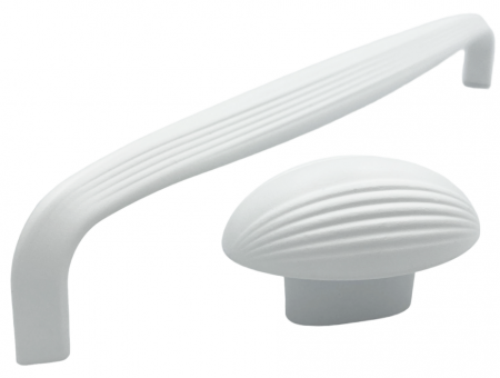 Buton pentru mobila Eluno, finisaj alb, 51x32 mm [4]