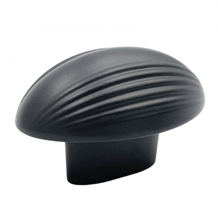 Butoni - Buton pentru mobila Eluno, finisaj negru cobalt, 51x32 mm