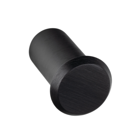 Manere pentru mobila - Buton pentru mobila Fase, finisaj negru periat, D:23 mm