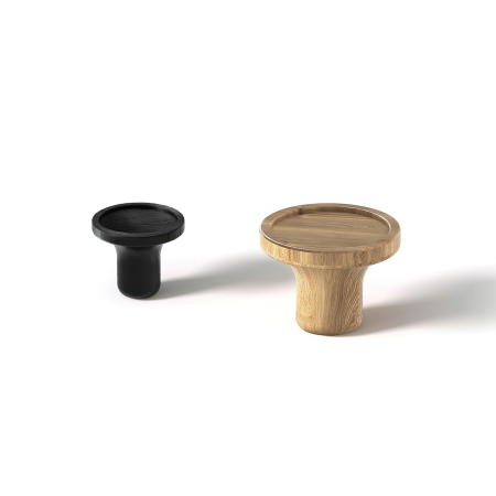 Buton pentru mobila Forest, finisaj fag lacuit wenge, D:38 mm [4]