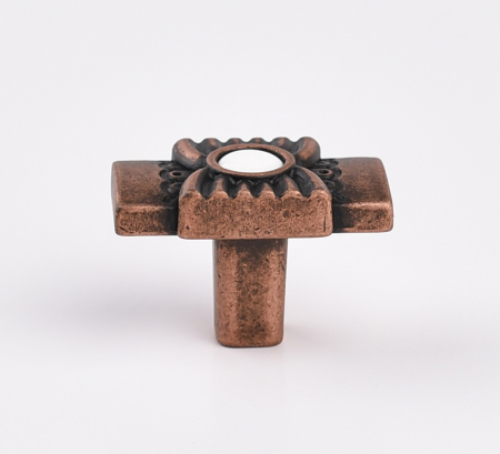 Buton pentru mobila Freya, finisaj cupru antichizat CB, 25 mm [3]