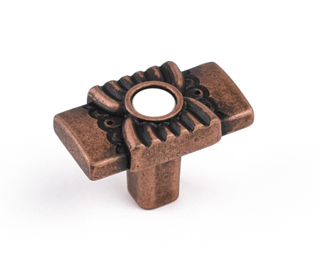Butoni - Buton pentru mobila Freya, finisaj cupru antichizat CB, 25 mm