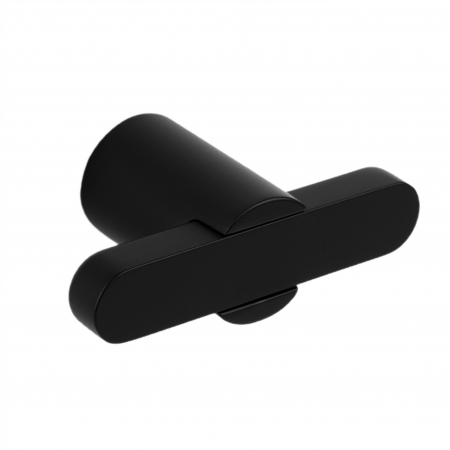 Butoni - Buton pentru mobila Fusion, finisaj negru mat, 58x31.5 mm