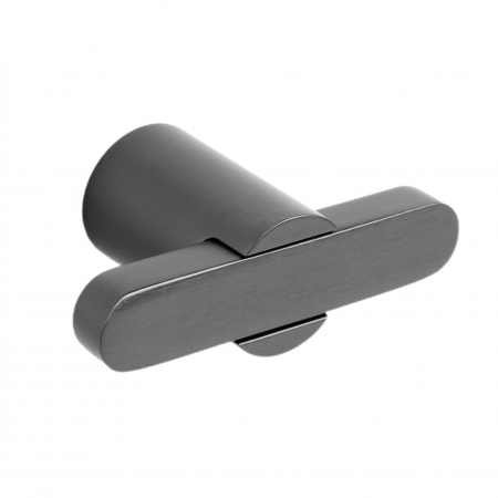Manere si butoni - Buton pentru mobila Fusion, finisaj negru titan, 58x31.5 mm