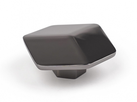 Butoni - Buton pentru mobila Hexagon, finisaj antracit CB, 16 mm