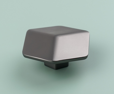 Buton pentru mobila Hexagon, finisaj negru gun metal CB, 16 mm [4]