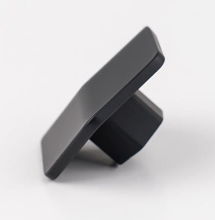 Buton pentru mobila Hexagon, finisaj negru mat CB, 16 mm [2]