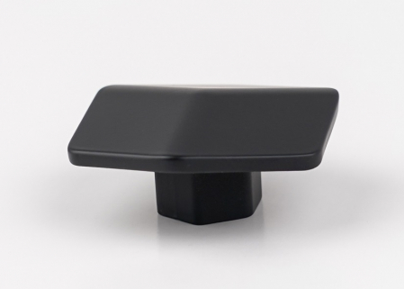 Buton pentru mobila Hexagon, finisaj negru mat CB, 16 mm [3]