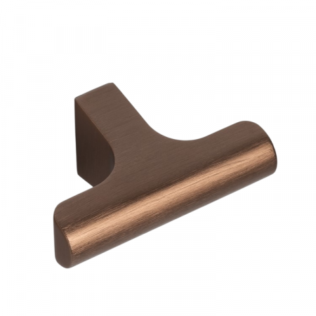 Butoni - Buton pentru mobila Hinoki, finisaj bronz periat, 60x36.7 mm