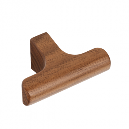 Butoni - Buton pentru mobila Hinoki Wood, finisaj nuc, 60x36.7 mm