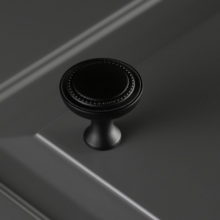Buton pentru mobila Imperia, finisaj negru mat GT, D:31.5 mm [2]