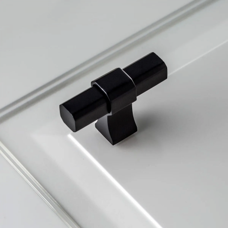 Buton pentru mobila Imperial, finisaj negru mat GT, 50x16x34 mm [1]