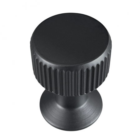 Buton pentru mobila Kadir, finisaj negru mat CB, Ø:22 mm [1]